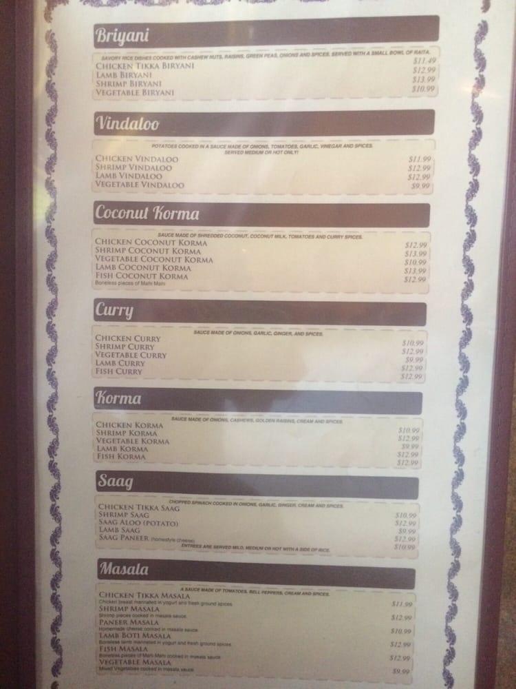 Menu at Sam's Indian Food & Pizza pizzeria, Joshua Tree
