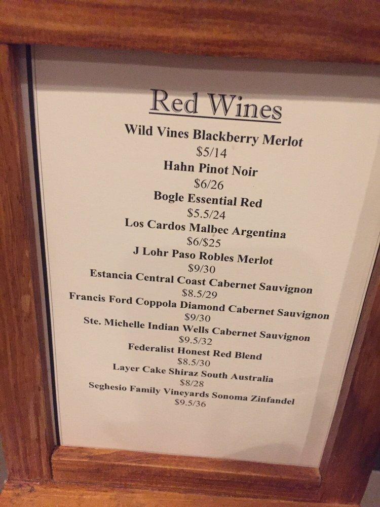 Menu at Winchester Steakhouse, Buffalo