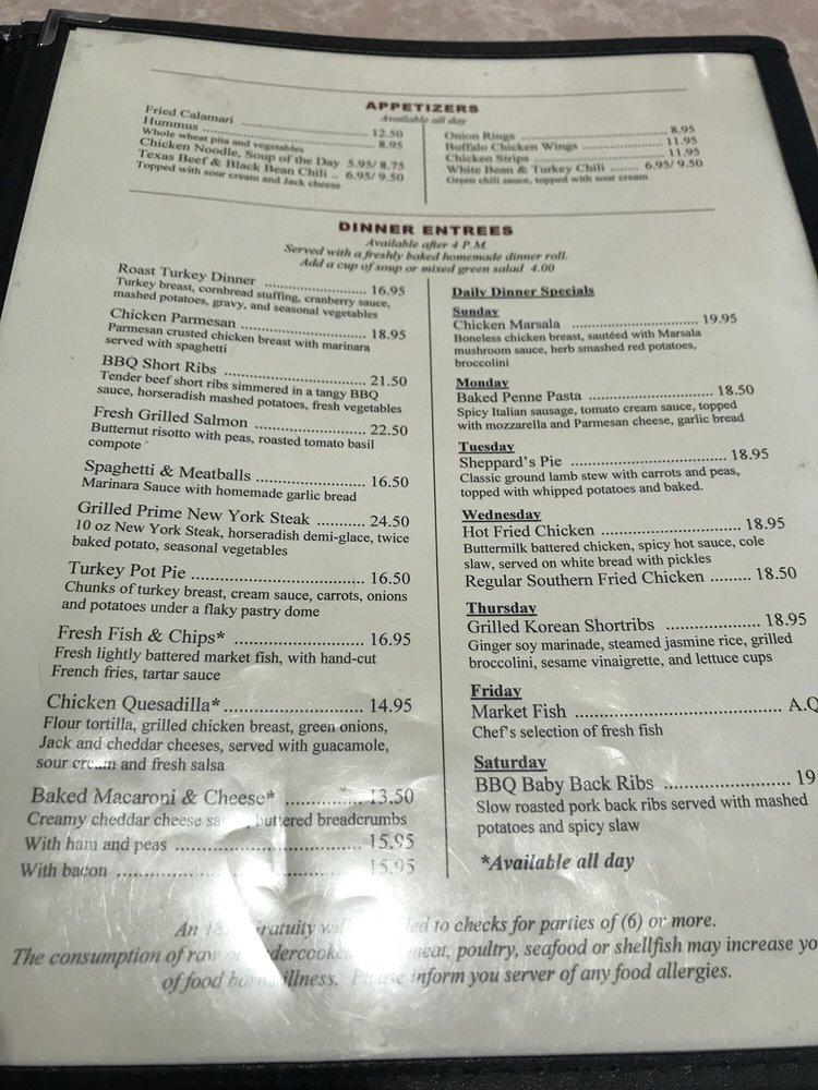 Menu at Palo Alto Creamery restaurant, Palo Alto, 566 Emerson St