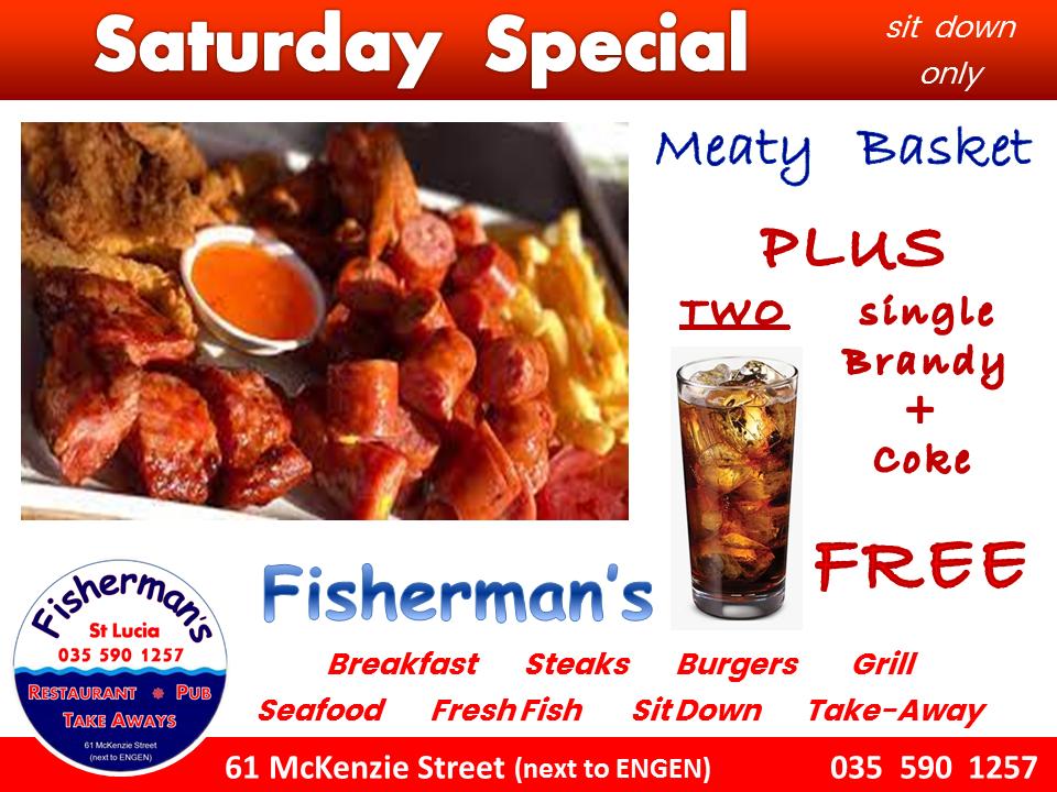 Menu at Fisherman's Restaurant and Bar, Saint Lucia