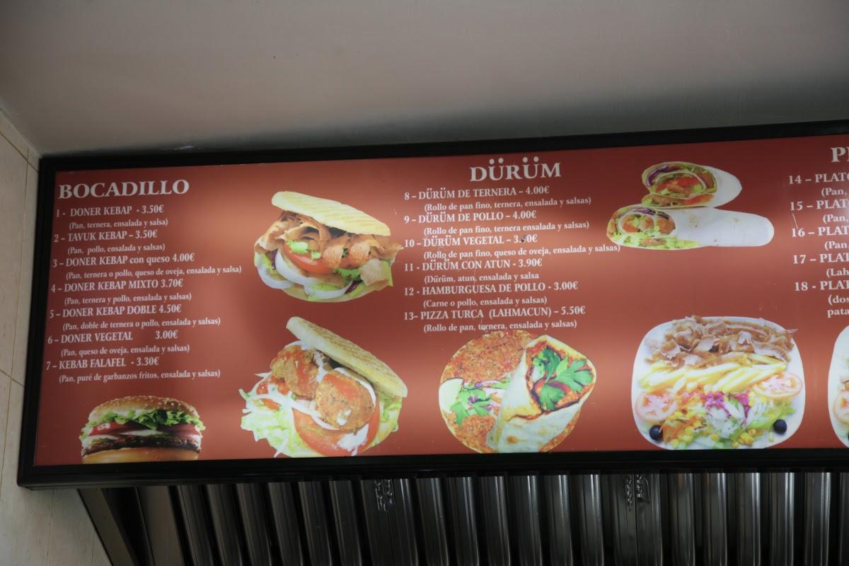 Carta Del Pub Y Bar Doner Kebab Daganzo Daganzo Del Arriba