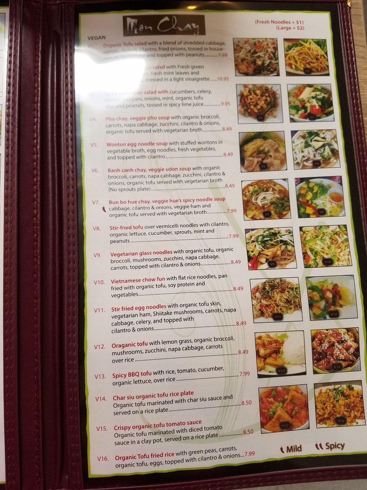 Menu at Chopstix Vietnamese Restaurant, CarmelbytheSea