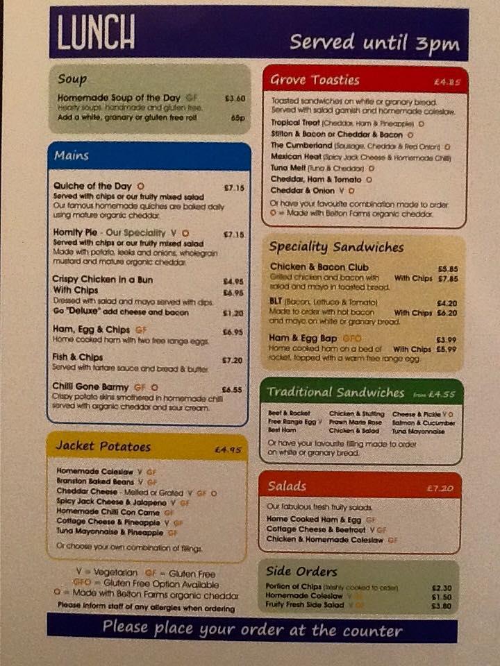 Menu at FRENCH & BYRNE restaurant, Stafford