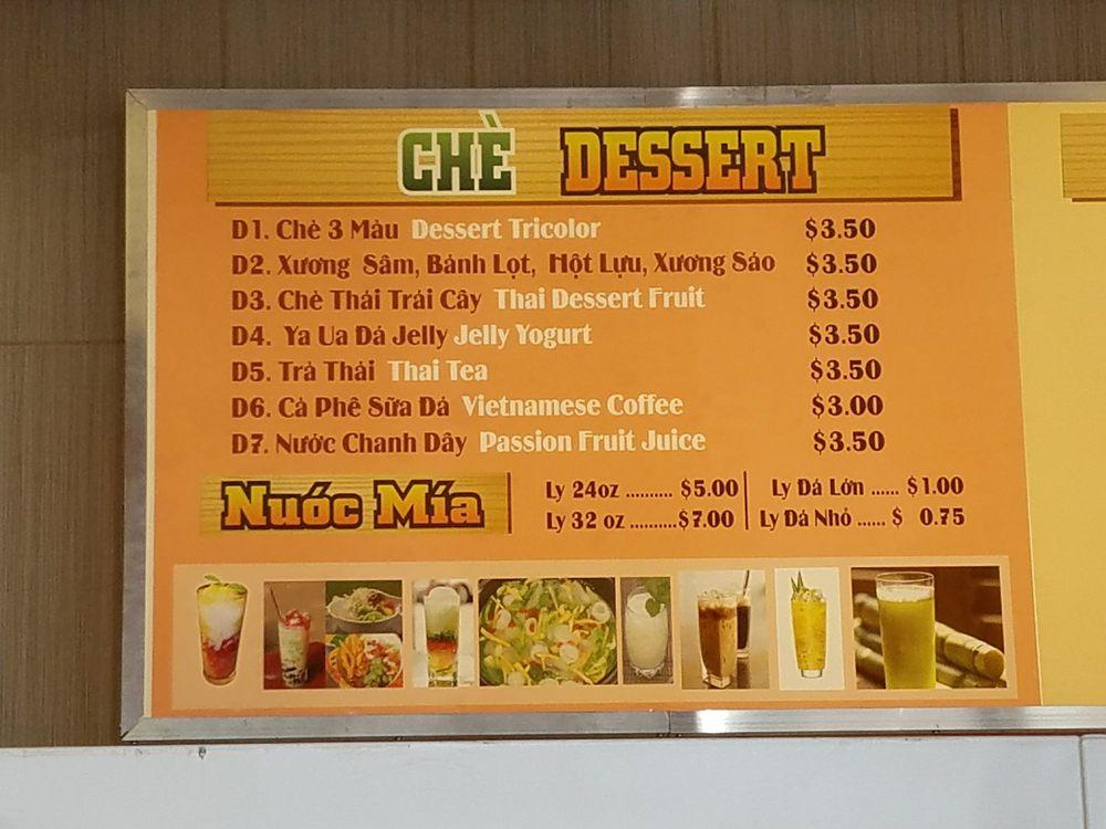 Carta del restaurante Saigon deli, Haltom City