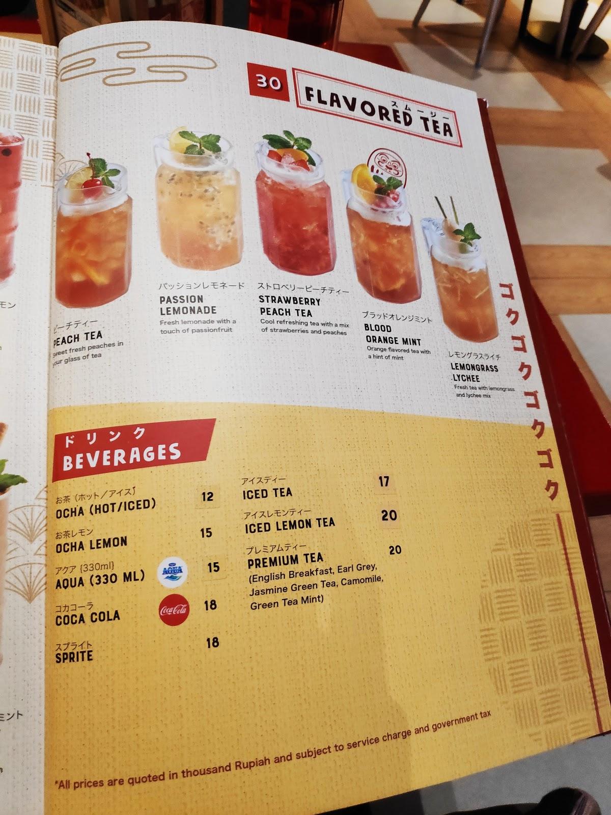 Menu at Tokyo Belly Bintaro Jaya Xchange restaurant, South Tangerang, PP7H+C7R