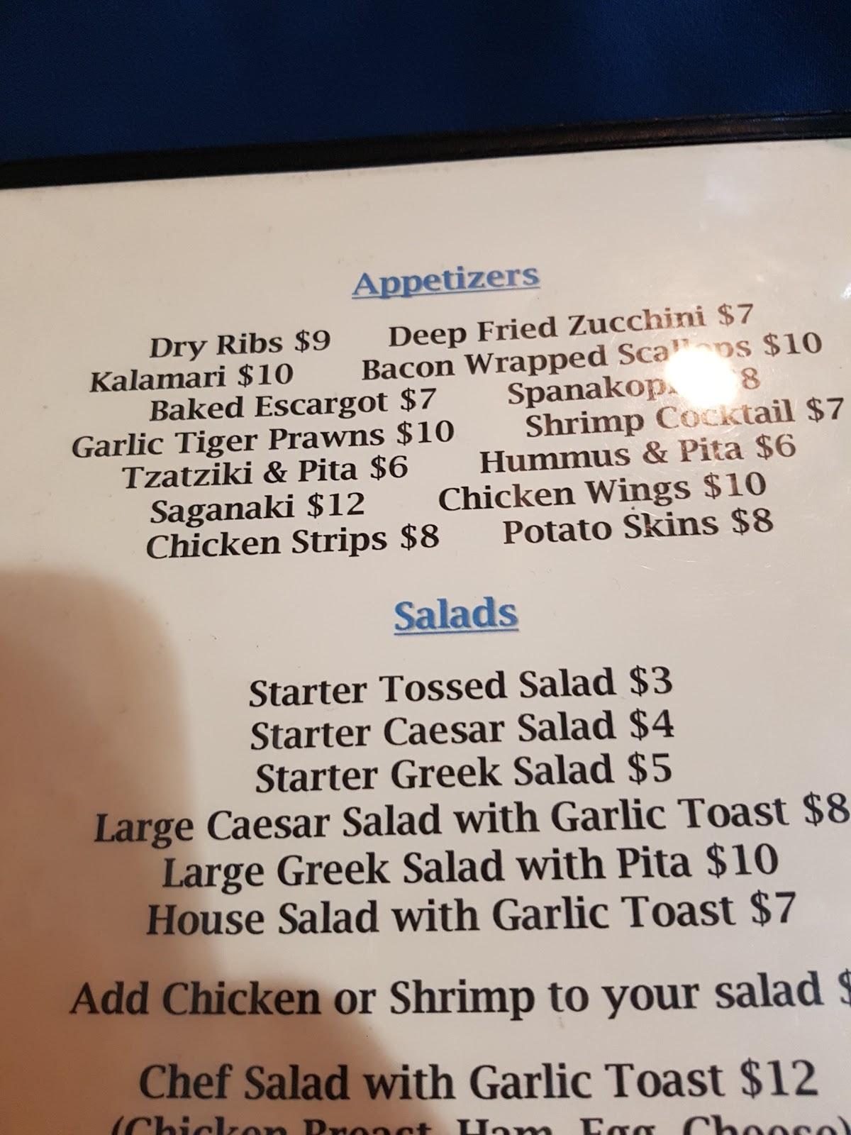Menu at Little Greek Restaurant, Surrey
