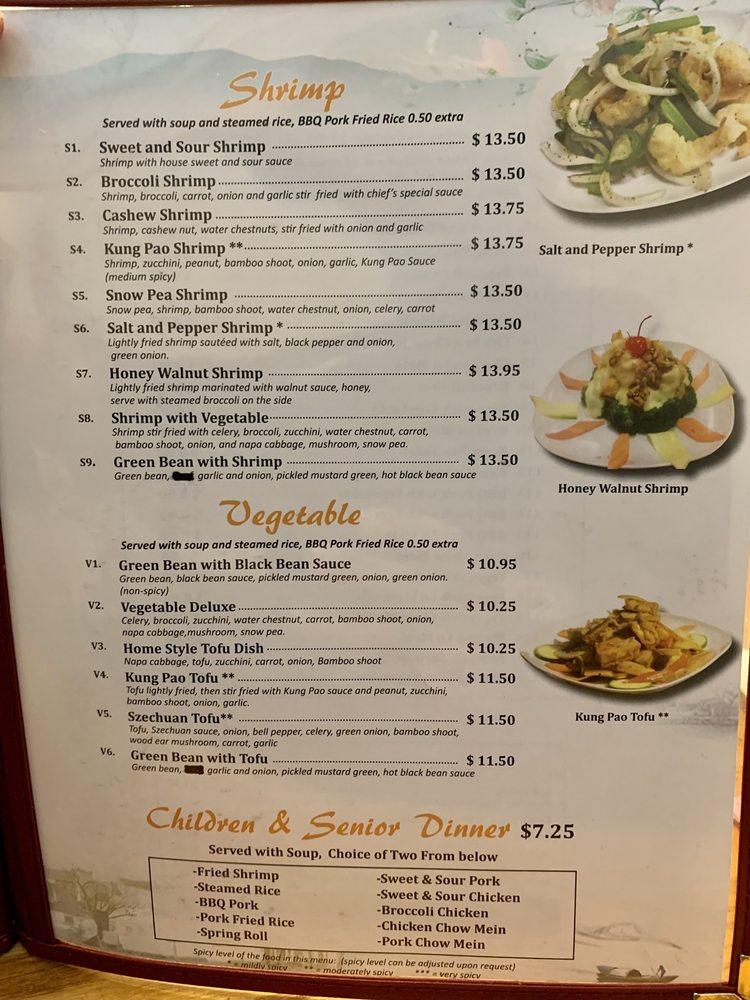 Menu at Hot Point Chinese Restaurant, The Dalles