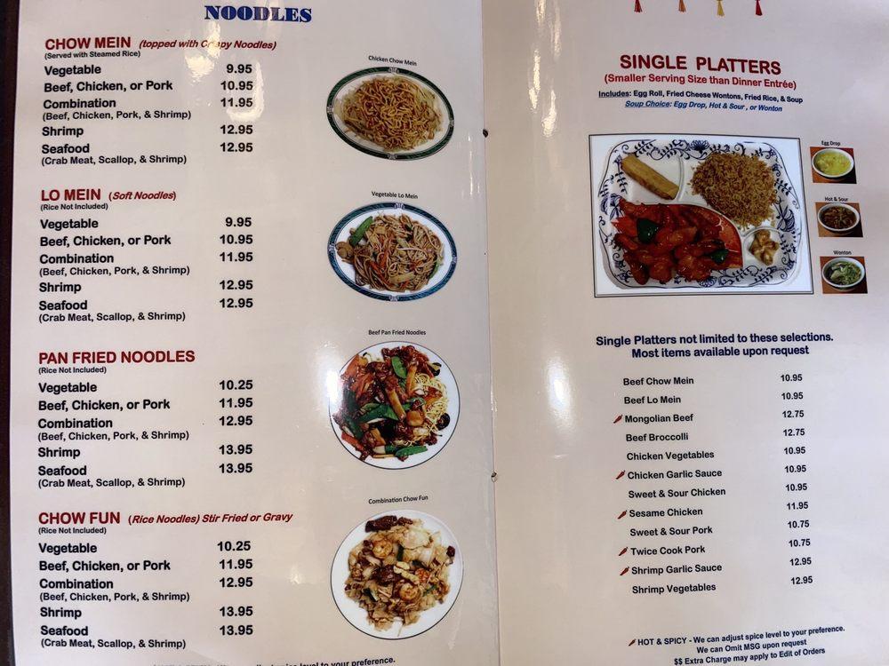 Menu at Lucky Dragon Chinese Restaurant, Colorado Springs