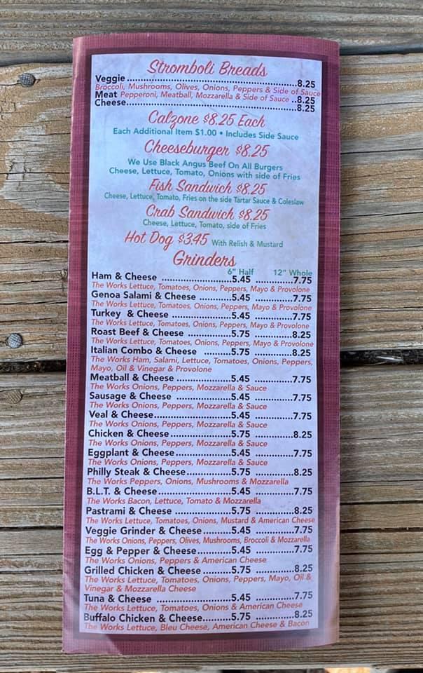 Menu at Hometown Pizza II pizzeria, Harwinton