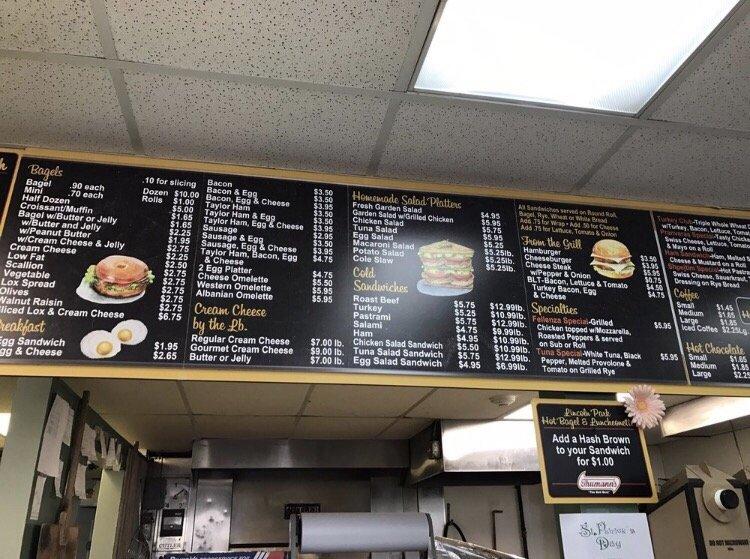 Carta del restaurante Lincoln Park Hot Bagel & Lincoln Park