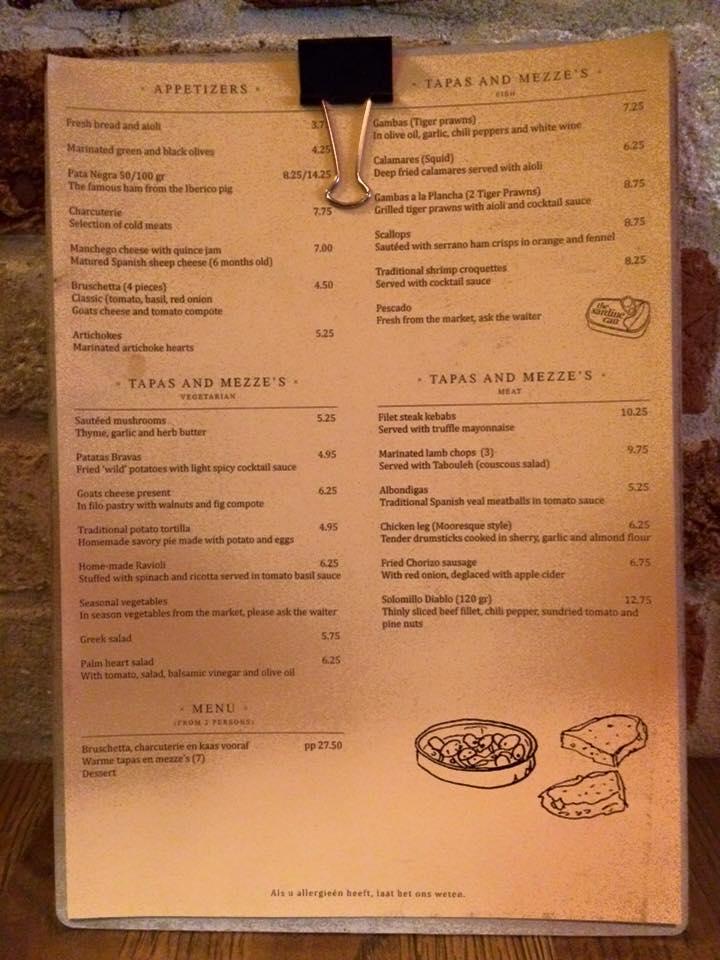 Menu de Restaurant Jottum