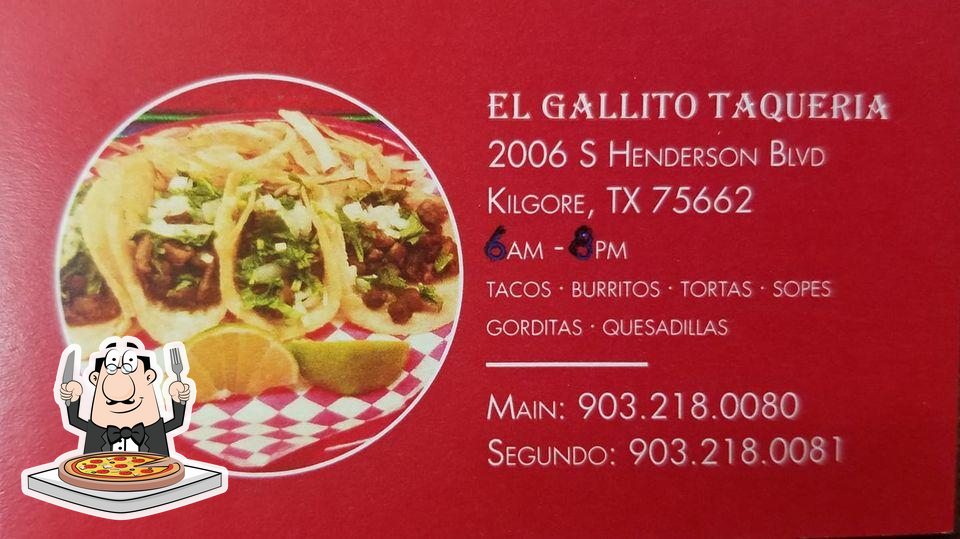 El Gallito Taqueria in Kilgore Restaurant menu and reviews
