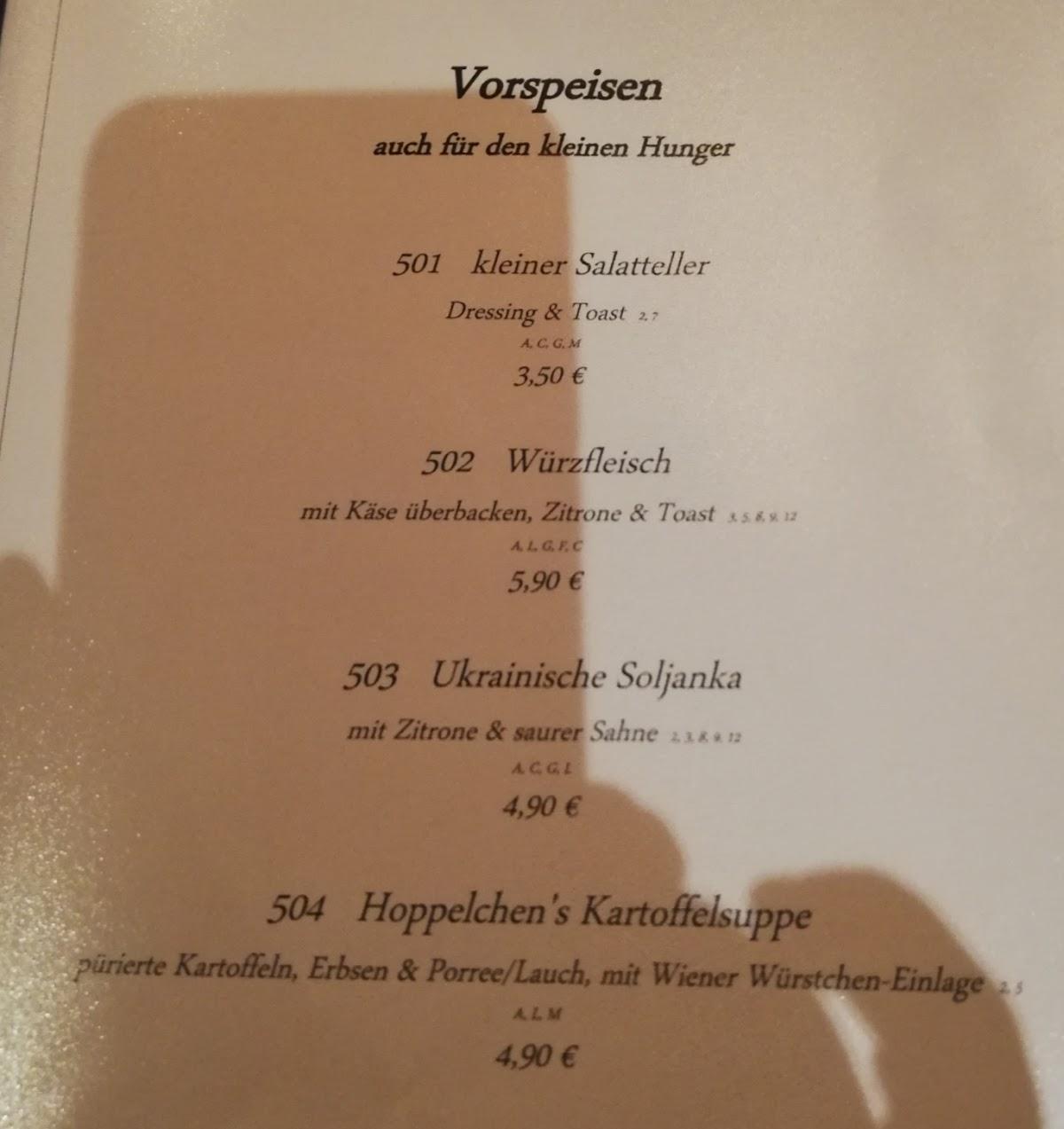 Speisekarte von Restaurant Servesta Bowling Treff, Zerbst/Anhalt