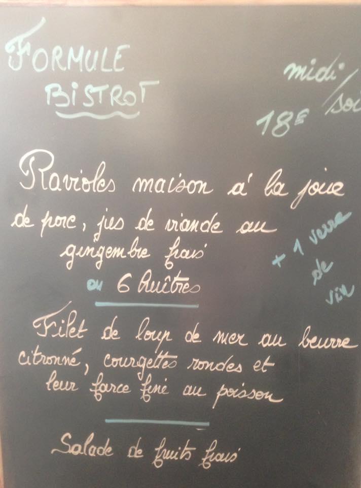 Menu au Le Bistrot Du Port restaurant Sète