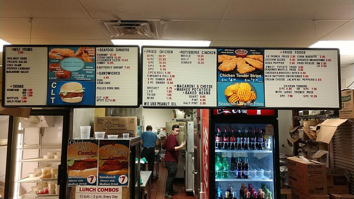 Menu at Jerry's Rotisserie and Fried Chicken fast food, Pottstown