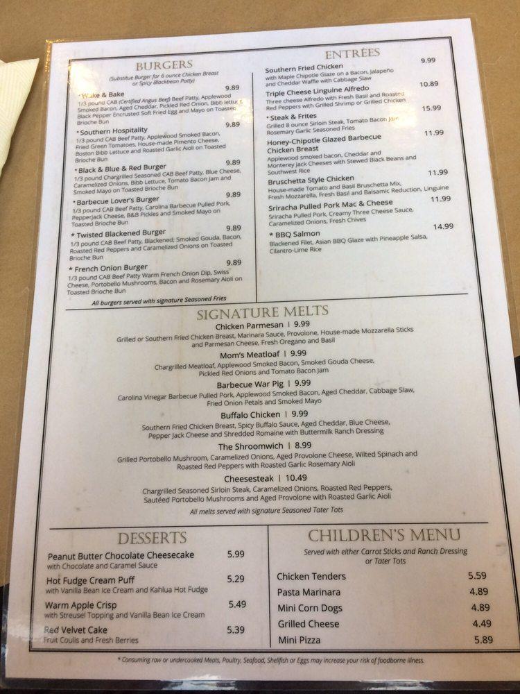 Menu at The Wall Street Pub & Grille, Tiffin