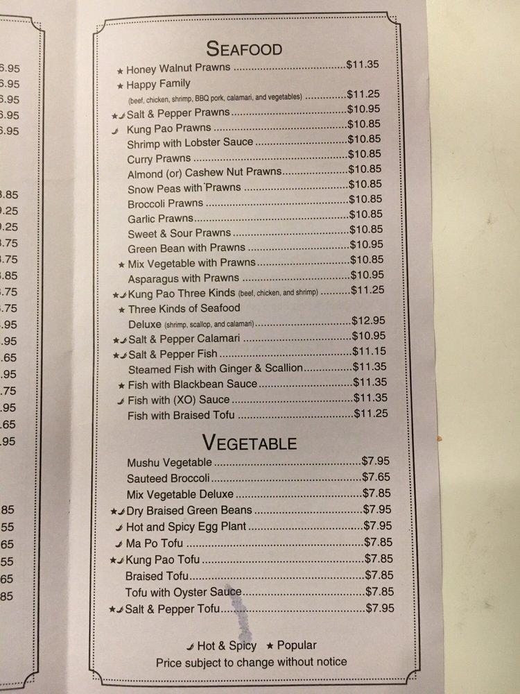 Menu at Amazing Kitchen restaurant, Tracy