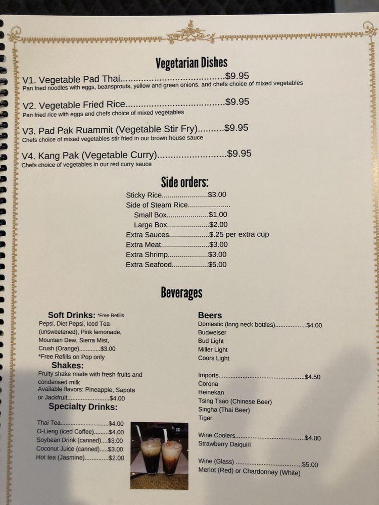 Menu at Nut Pob Restaurant, Des Moines