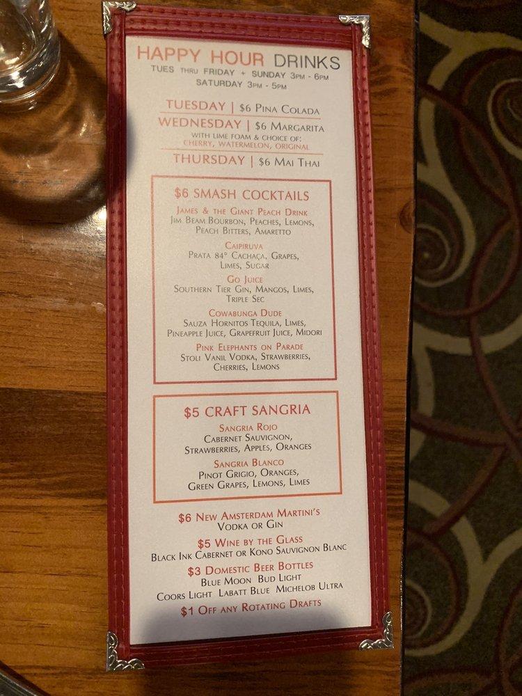 Menu at MIX pub & bar, Ithaca