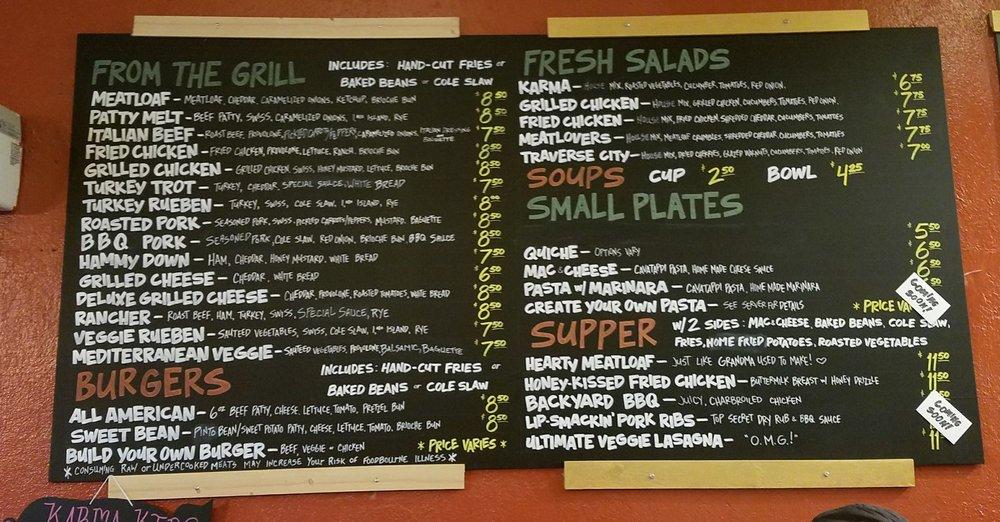 Menu At Karma Coffee Shop & Kitchen Cafe, Wayne