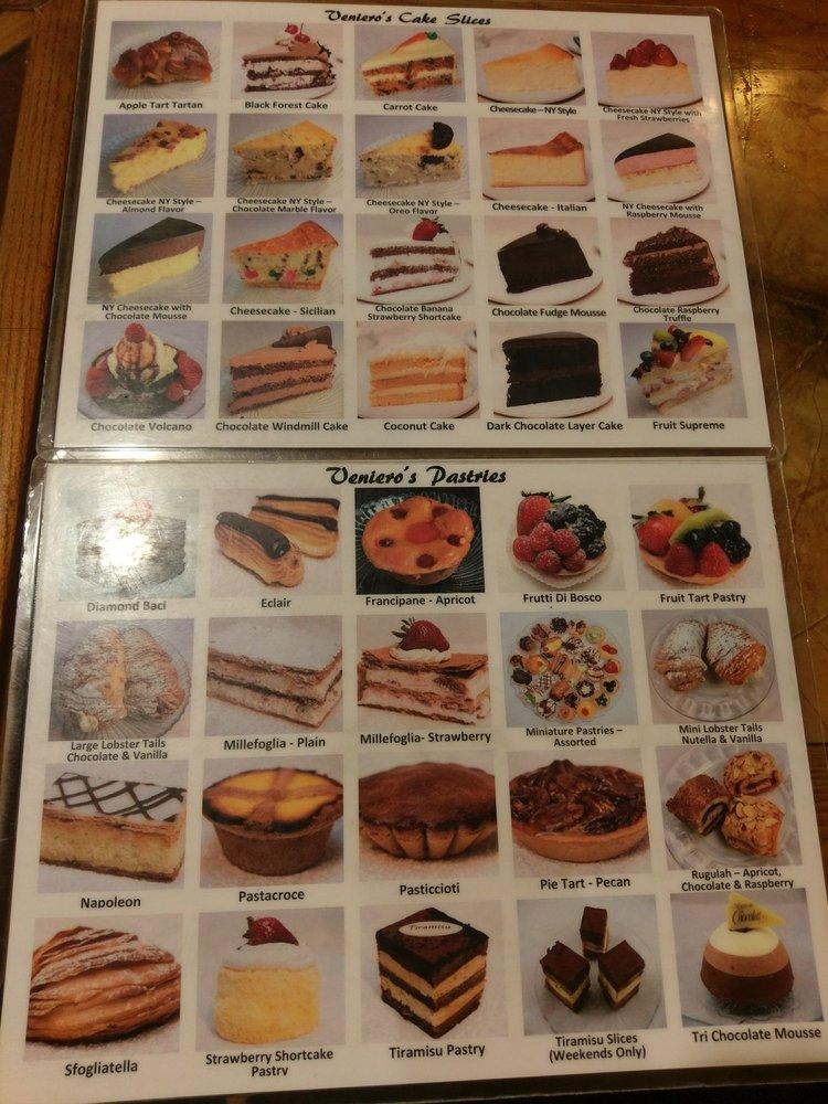 Menu at Veniero's Pasticceria & Caffe desserts, New York City