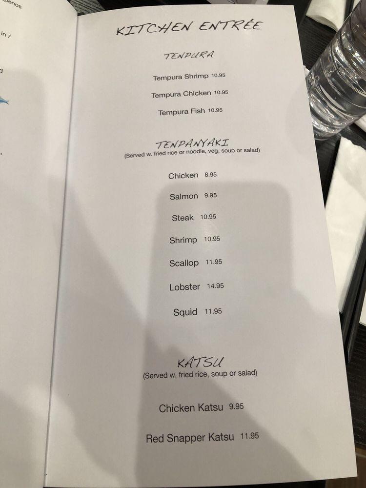 Menu at Oyshi Sushi & Hibachi restaurant, Grand Prairie