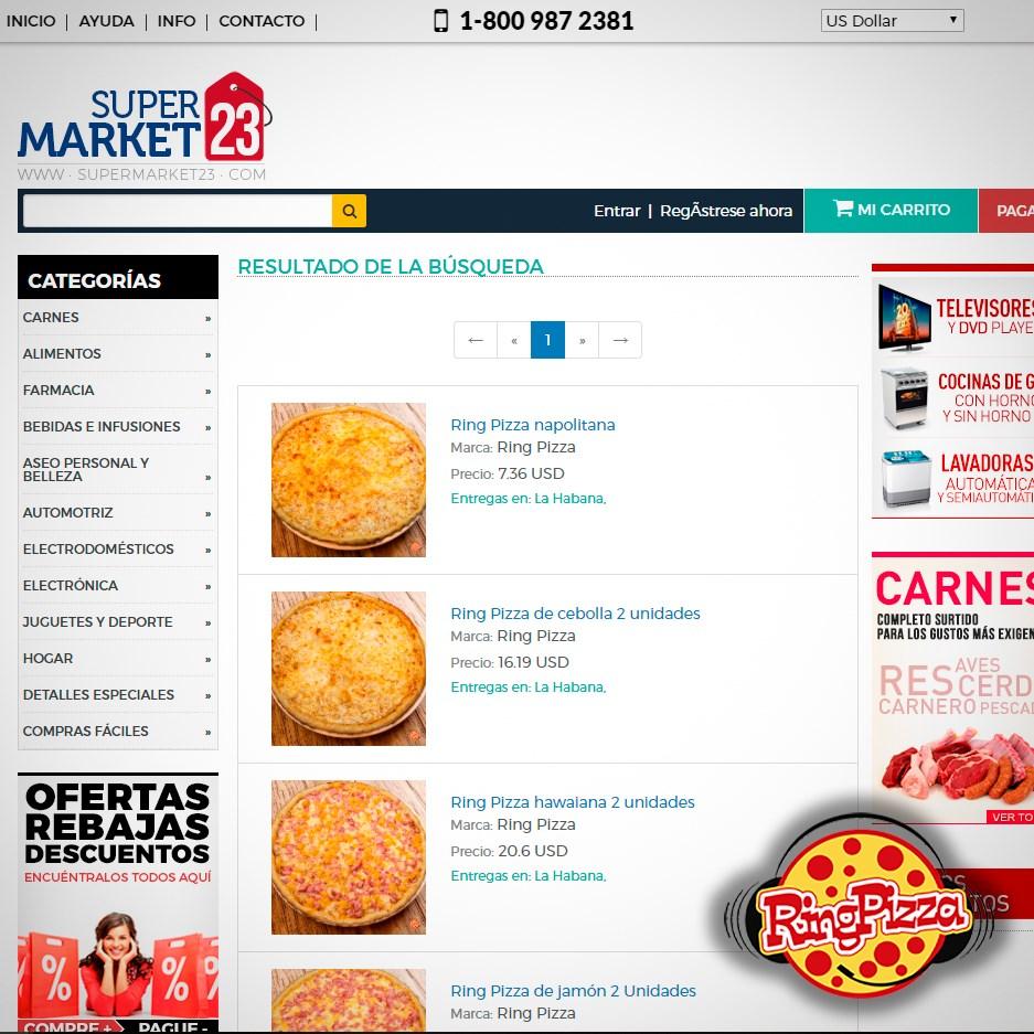 Menu at Ring Pizza pub \u0026 bar, Havana, 4HGR+J83