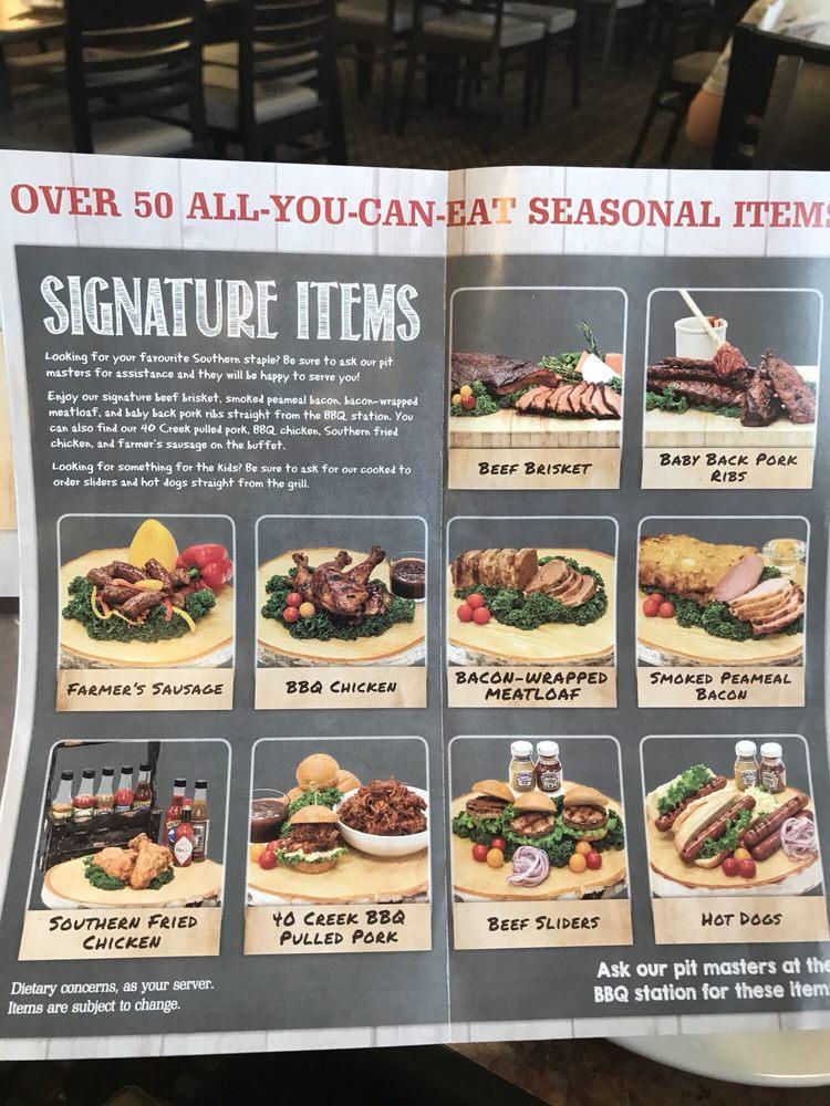 Menu at Frontier BBQ and Smokehouse, Niagara Falls