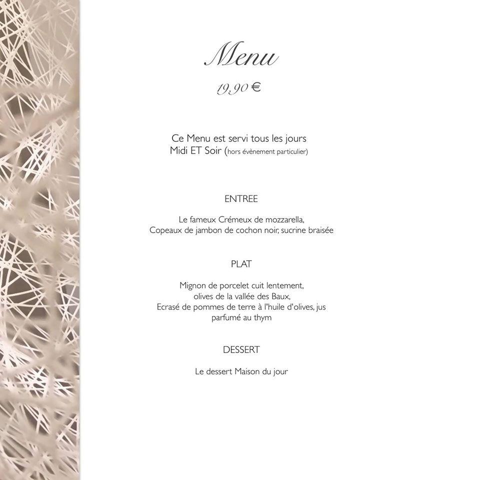 Menu de Saveurs de Provence
