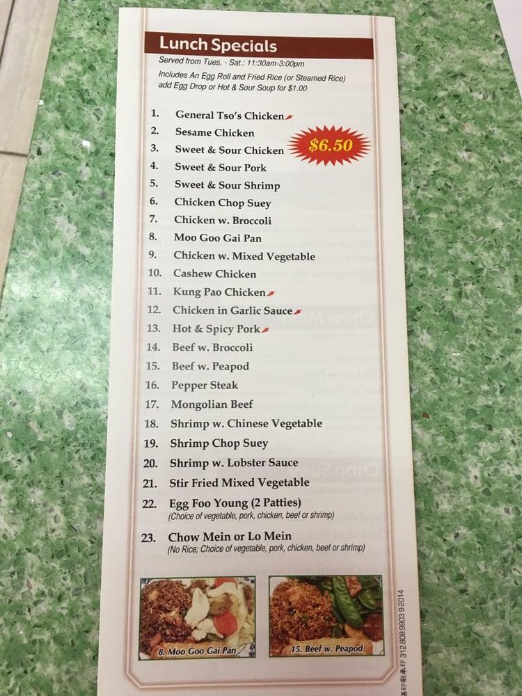 Carta de Chopstix Chinese Restaurant, Lindenhurst