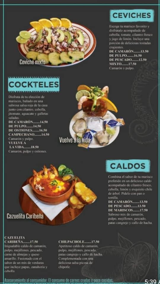 Restaurante Caribe Marisqueria, Indianapolis - Carta del restaurante y  opiniones