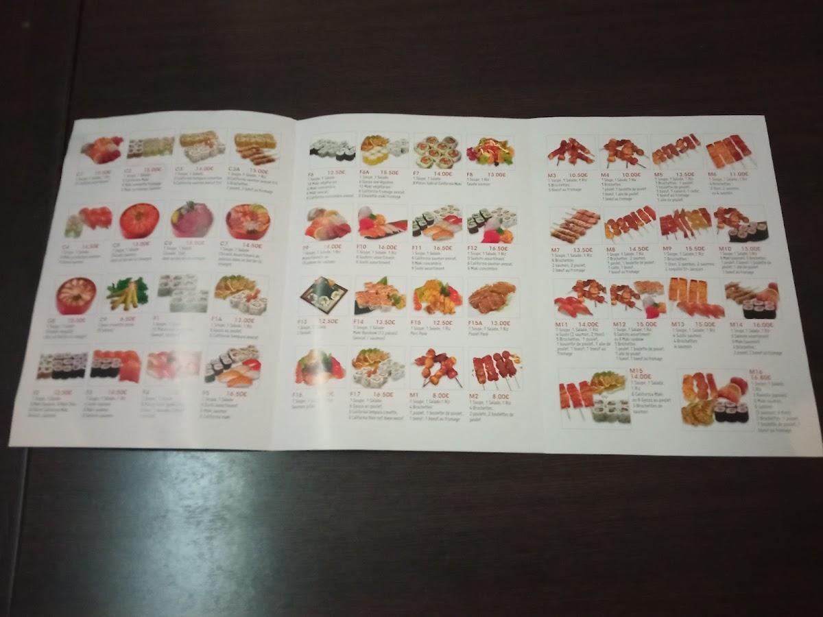 Menu de Yooki Sushi