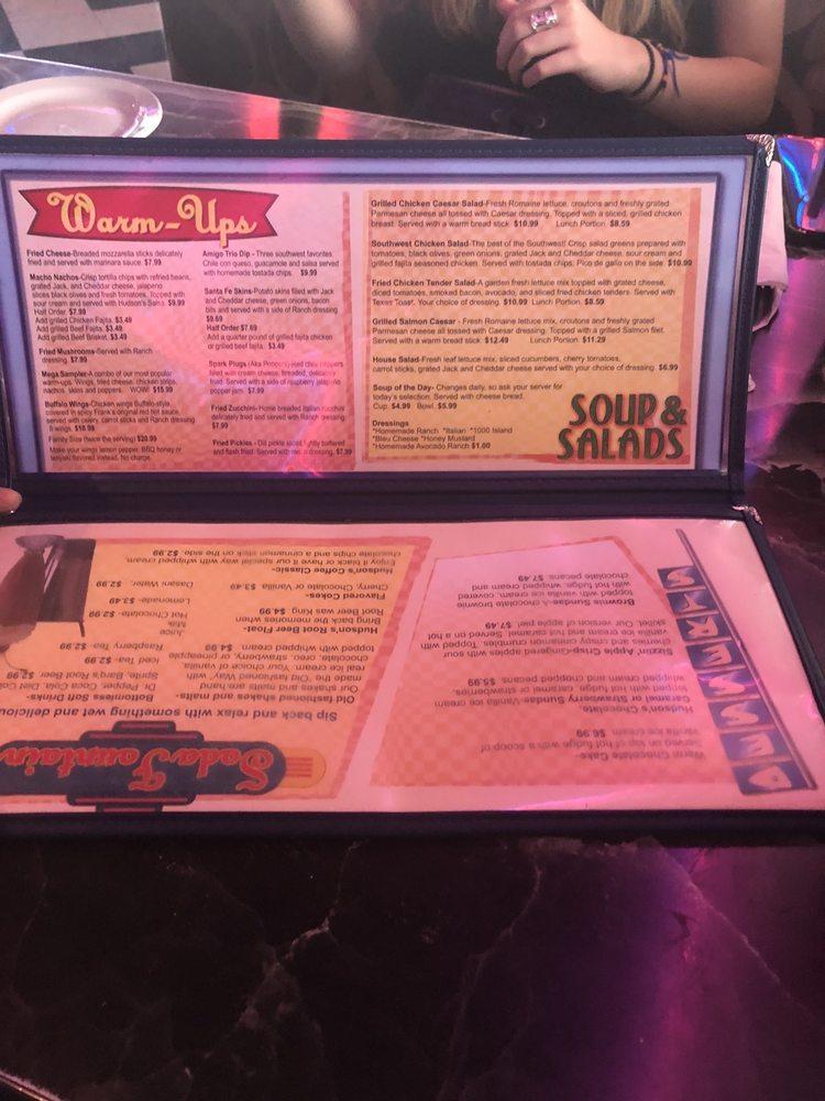 Menu at Hudson's Bar & Grill, El Paso