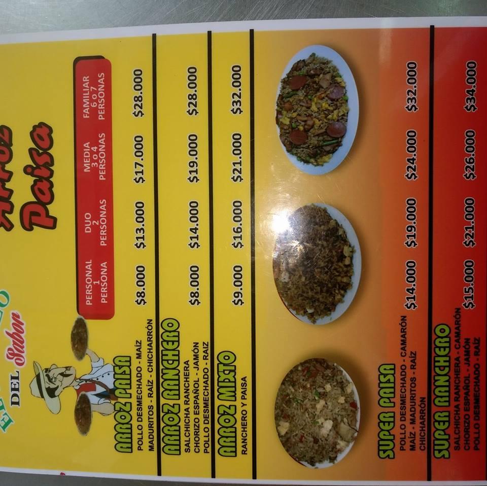 Carta Del Restaurante Arroz Paisa El Exitazo Del Sabor Pereira Cra 29 No33 55 4126