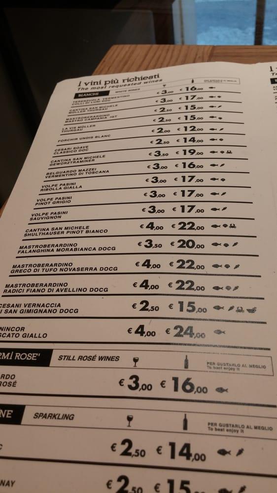 Menu at Fishing Lab Alle Murate restaurant, Florence