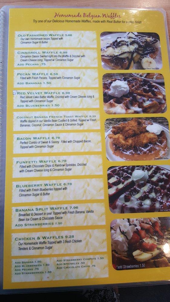 Menu at Johnny D’s Waffles, Myrtle Beach Location restaurant, Myrtle Beach