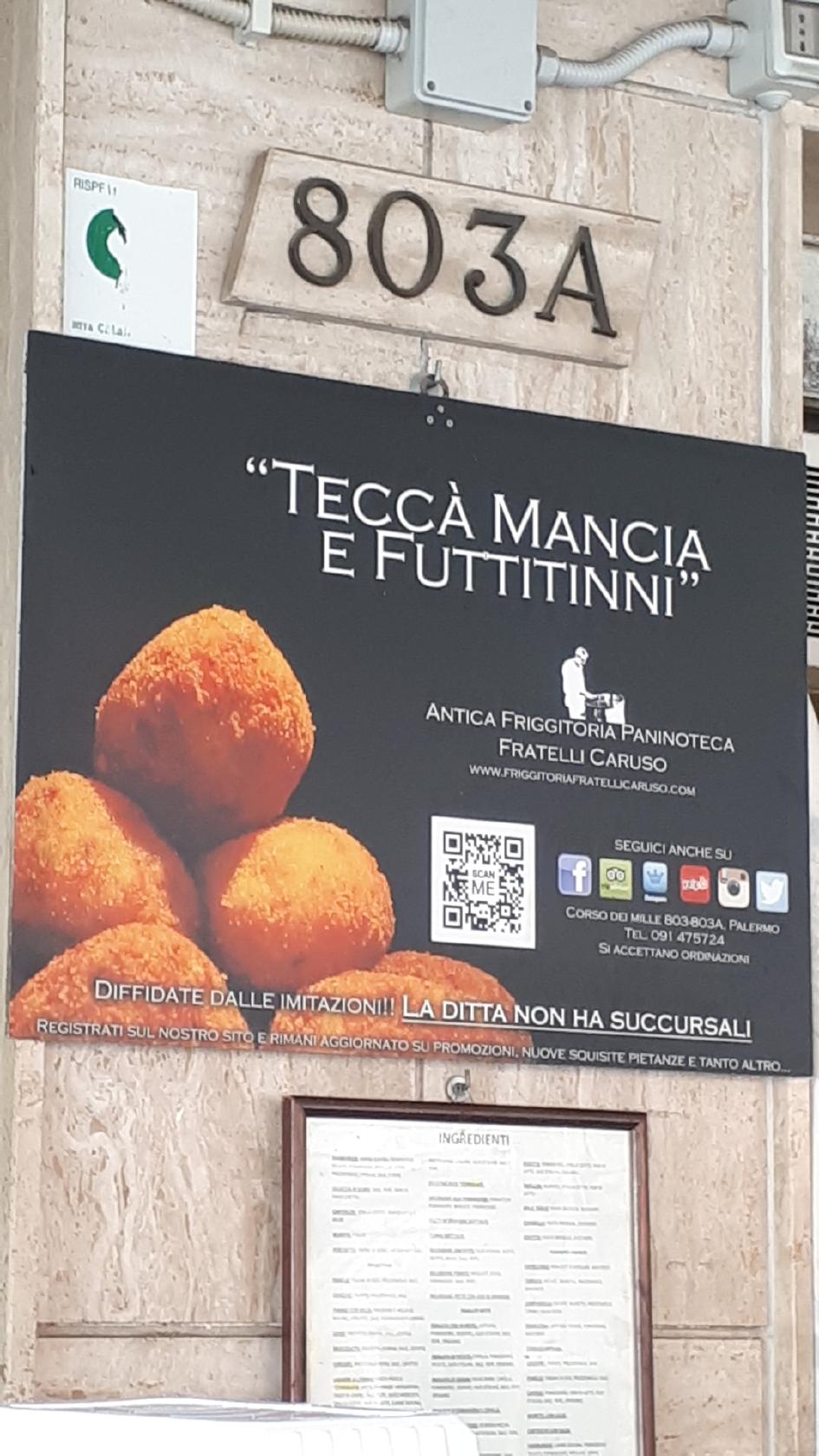 Antica Friggitoria Paninoteca F.lli Caruso fast food Palermo