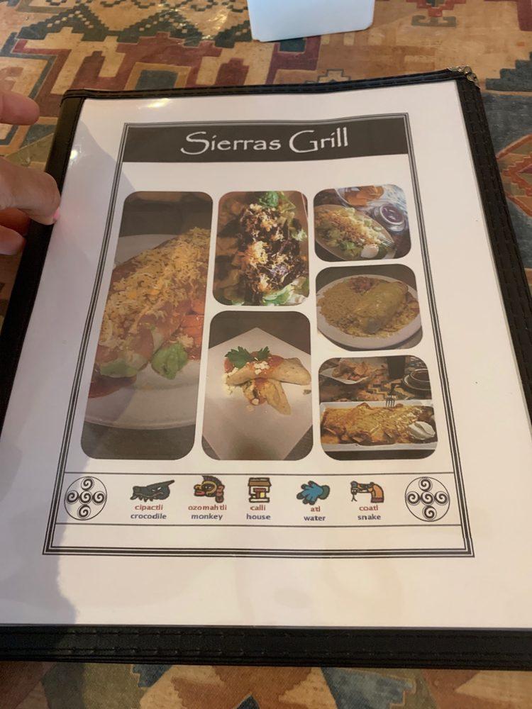 Menu at Sierras Grill & Taqueria pub & bar, Beltsville