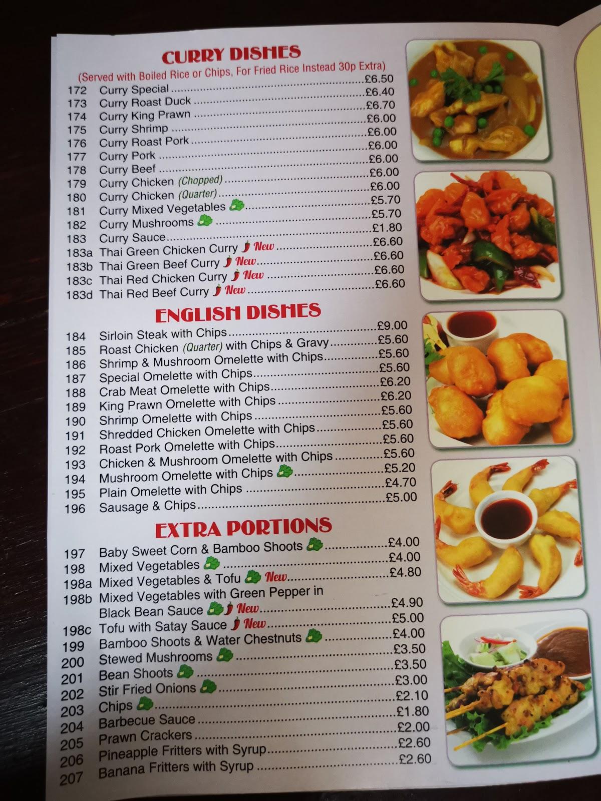 Menu at China Garden fast food, Bognor Regis