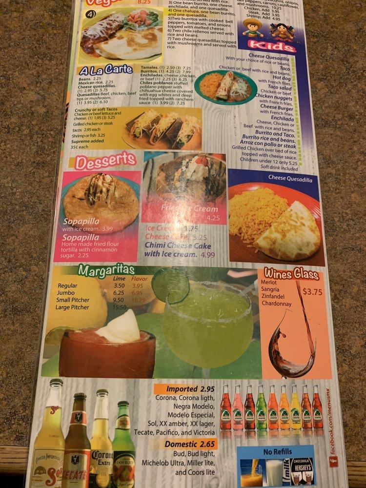 Menu at El Arado restaurant, Breese, 50 N 4th St