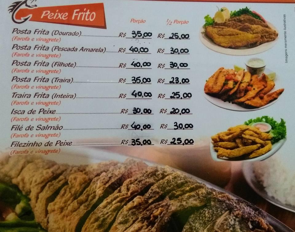 Menu Em Bar Do Peixe Brumado