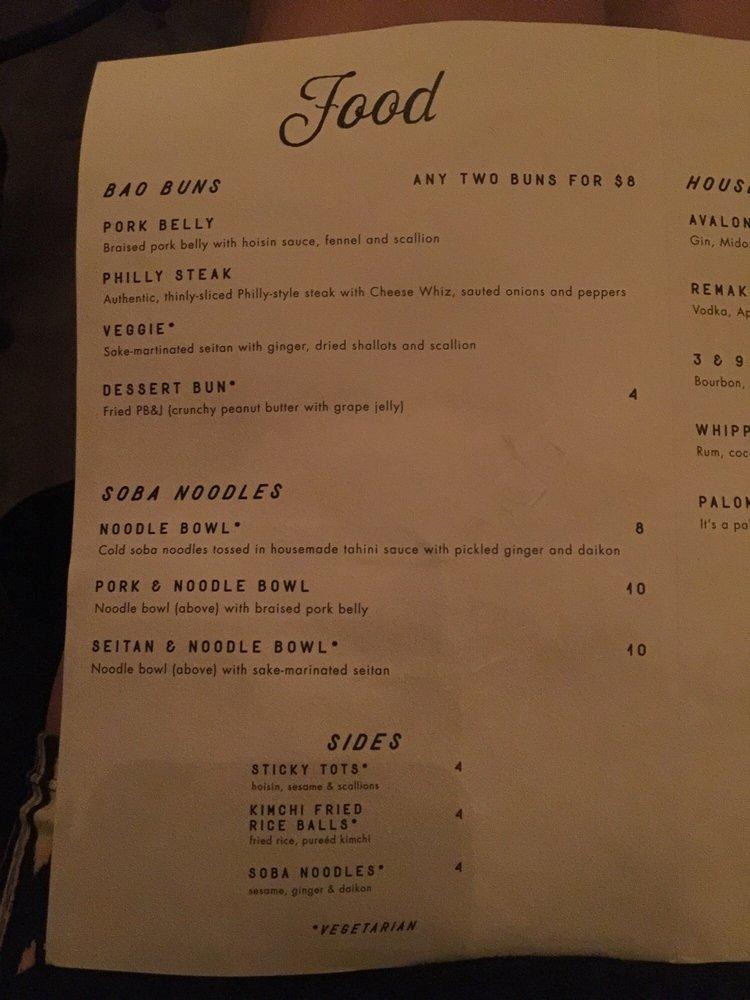 Menu at Rosemary & Beauty Queen pub & bar, Nashville