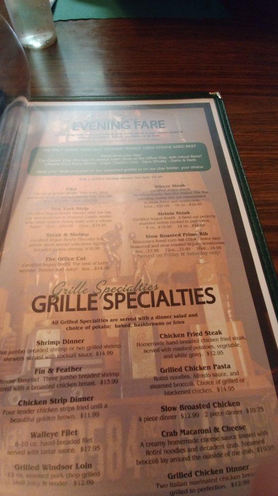 Menu at Office Bar & Grill, Hooper