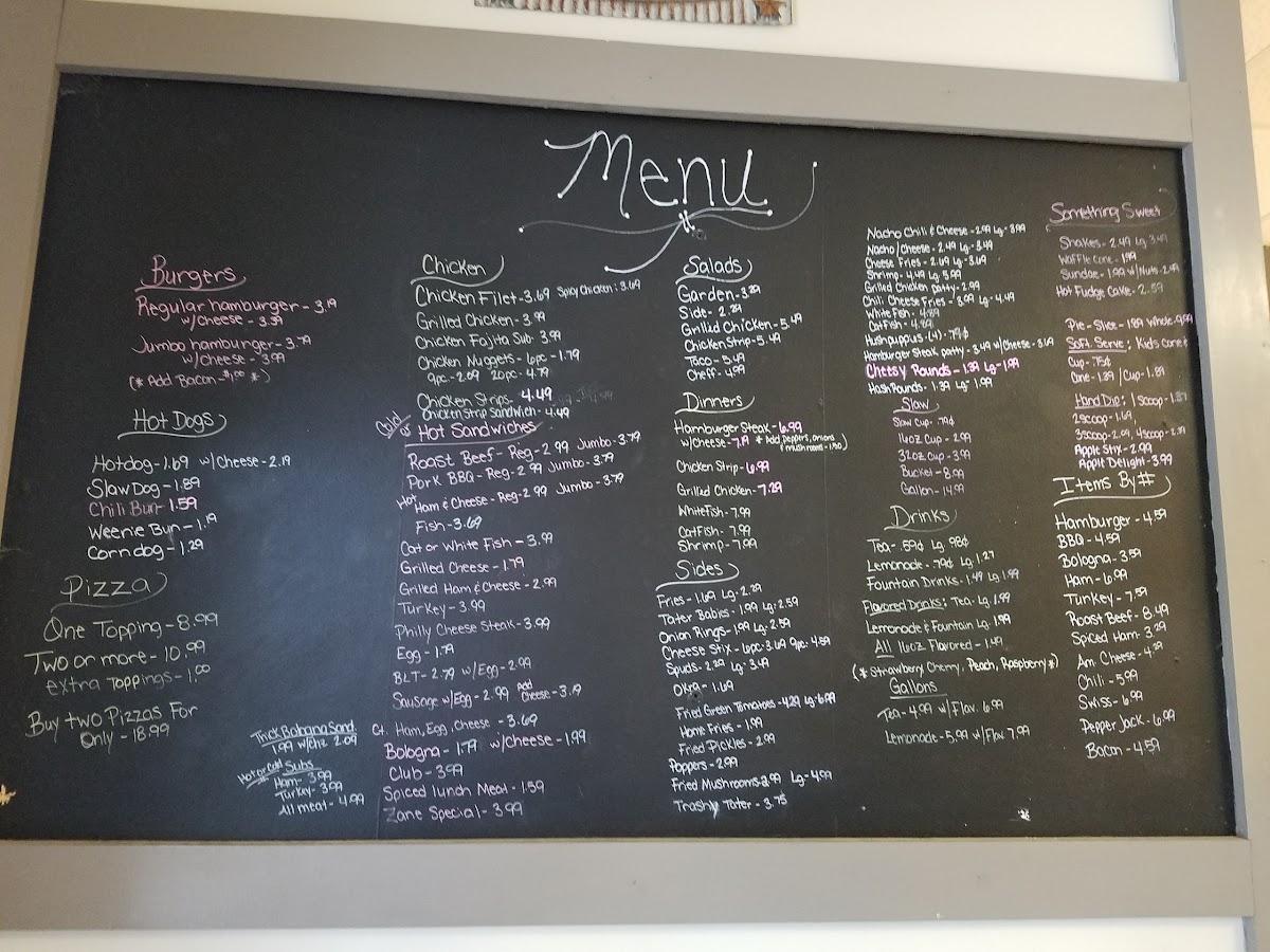 Menu at Front Porch Store & Deli restaurant, Fort Blackmore
