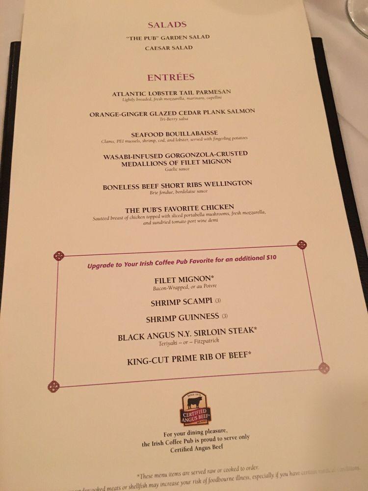 Menu at Irish Coffee Pub, East Islip