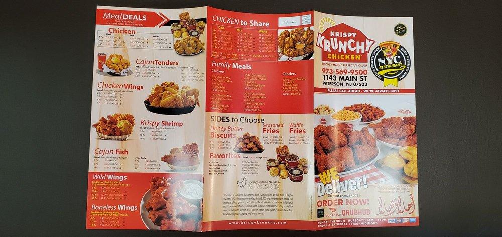 Menu at KKC & NYC Restaurant Halal Platters & Pizza, Paterson, Main St