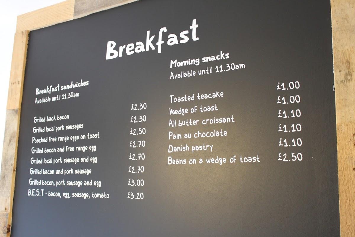 Menu at Little Breads cafe, Harrogate