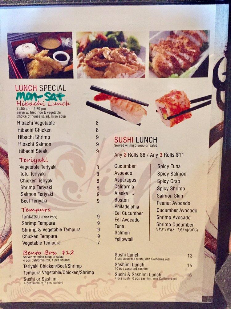 Menu At Oishi Sushi Restaurant, Shawnee, Shawnee Mission Pkwy