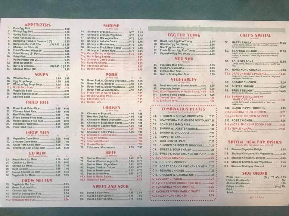 Menu at Super China Buffet restaurant, Indianapolis, Pendleton Pike ...