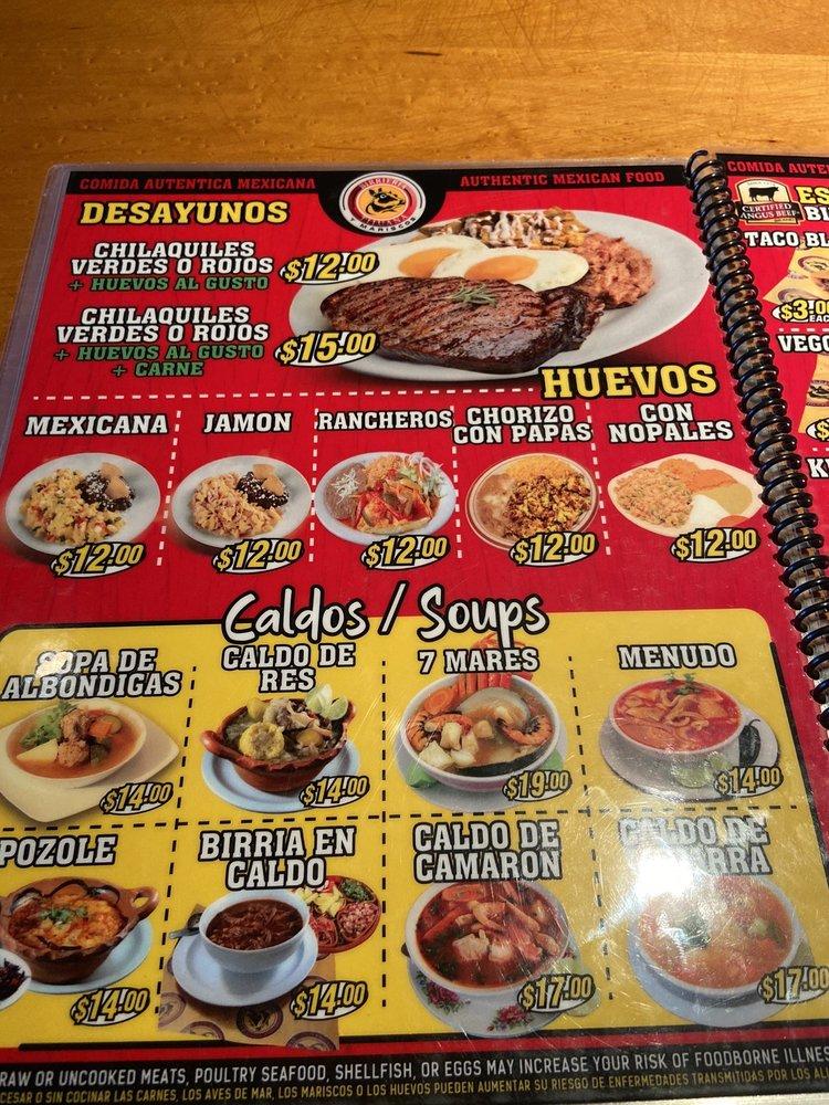 Menu At Birrieria Tijuana Restaurant, Everett